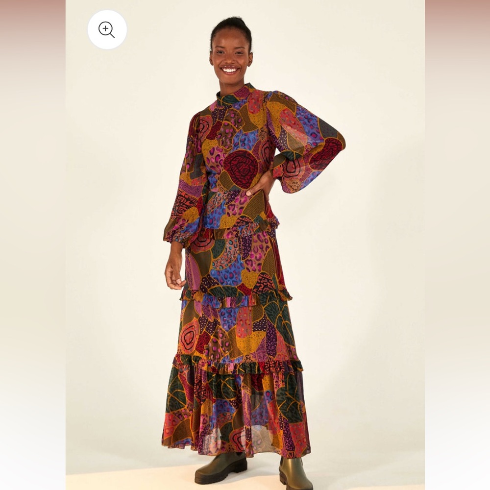 Farm Rio Hidden Animals Maxi Dress